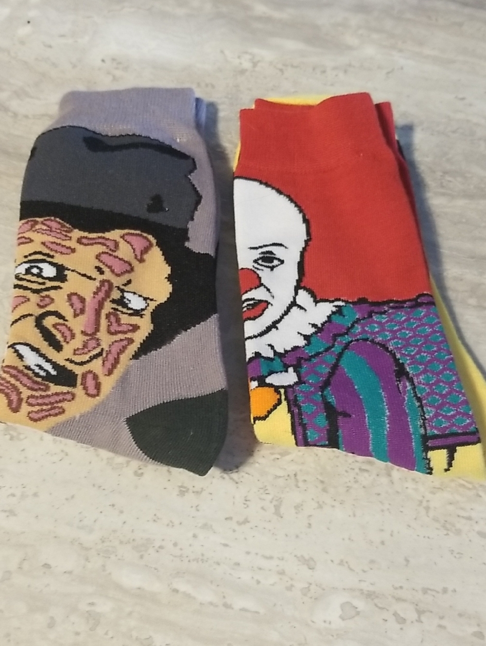 Novelty  Crew Socks with Horror Character Prints